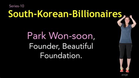 Park Won Soon Founder Beautiful Foundation South Korean Lawyer