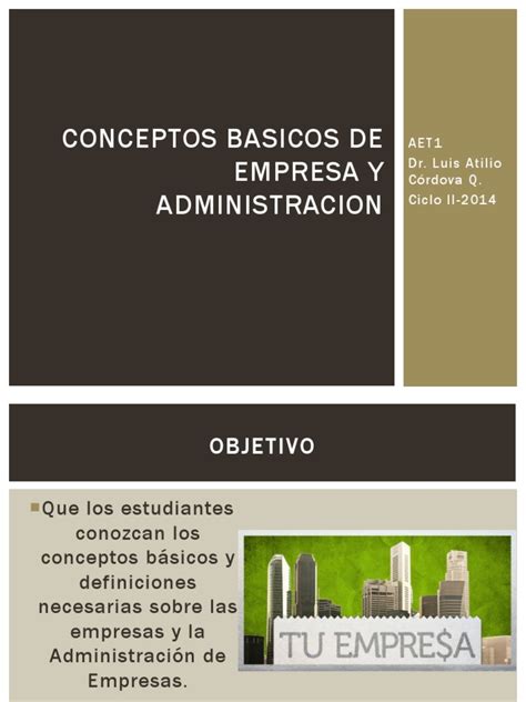 PDF Conceptos Basicos De Empresa Y Administracion 1 DOKUMEN TIPS