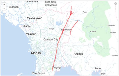 Philippine Fault Line Map