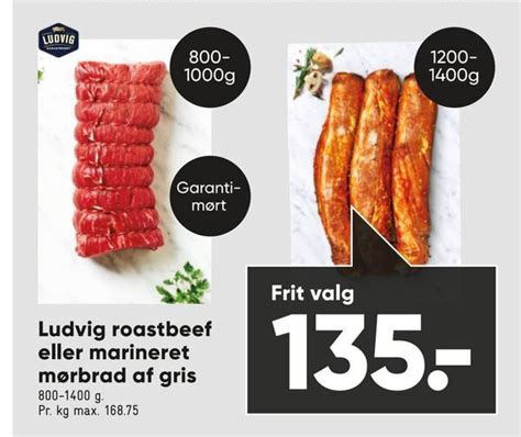 Ludvig Roastbeef Eller Marineret M Rbrad Af Gris Tilbud Hos Bilka