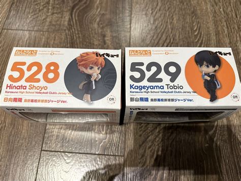 Nendoroid Haikyuu Hinata And Kageyama Figure 528 529 Set Jersey