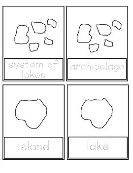 Land and Water Forms Booklet by MontessoriMakerVA | TpT