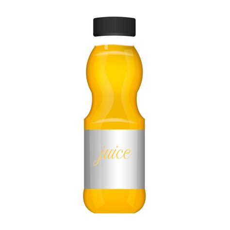 Realistic Natural Fruit Juice Glass Bottle 17375001 Png
