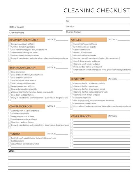 Airbnb Cleaning Checklist Canva EDITABLE Housekeeping Cleaning Planner