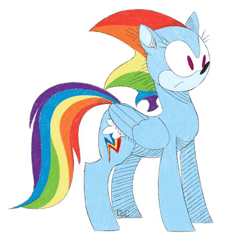 Sonic Rainbow Dash by OgaraOrCynder on DeviantArt