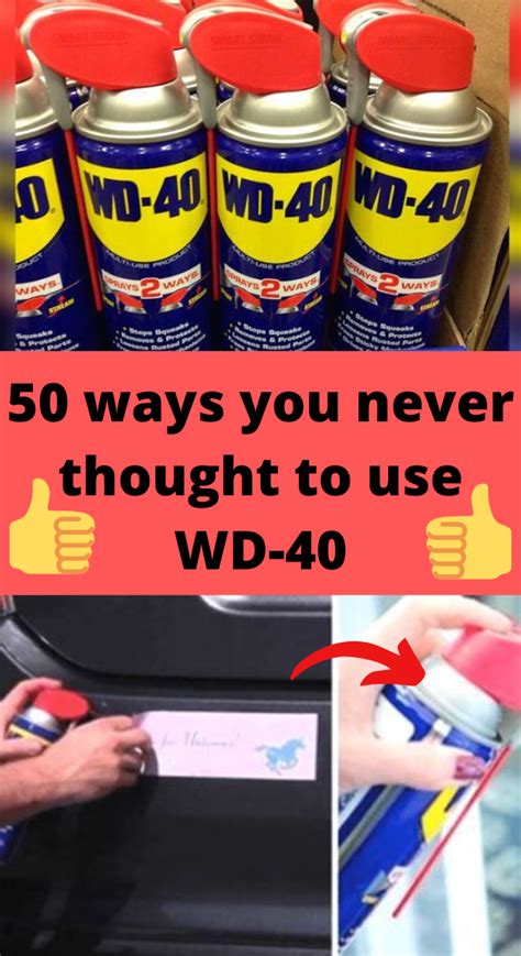 50 Ways You Never Thought To Use WD 40 Wd 40 Wd 40 Uses Useful Life