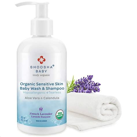 Shoosha Organic Sensitive Skin Baby Wash And Shampoo 85oz Baby