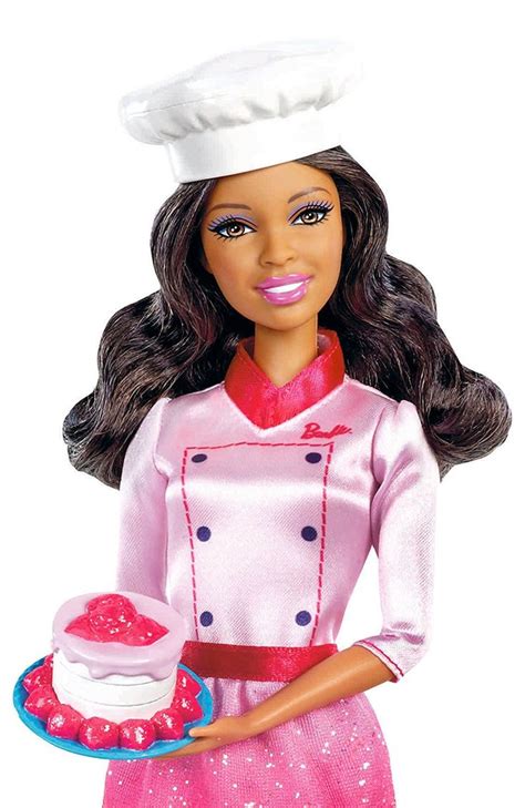 Chef Barbie makes a cake | African american dolls, Barbie i, Barbie