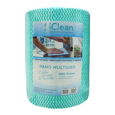 Pano Multiuso Perfex 28cm X 40cm X 240m 600 Panos Verde Iclean