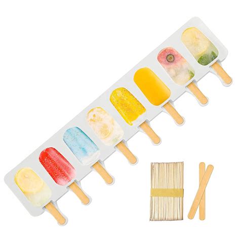 Forma do lodów Pleśń na lody popsicle 8 komórek forma do lodów biały