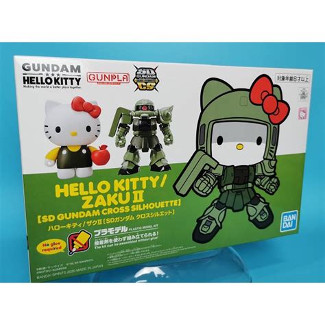 Bandai Sd Gundam Cross Silhouette Hello Kitty Zaku Ii Shopee Malaysia