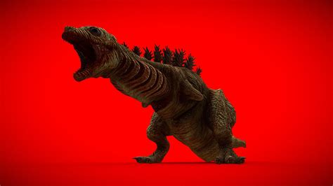 SHIN GODZILLA SECOND FORM (rigged) - Download Free 3D model by RED COMET 0079 ...