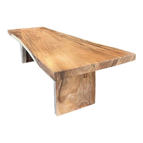 Acacia Slab Dining Table In Live Edge Wood Dining Table Slab