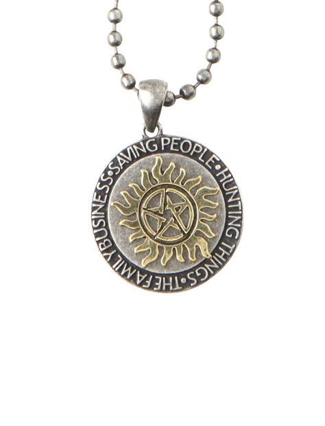 Supernatural Anti Possession Pendant Shot Bead Necklace Hottopic