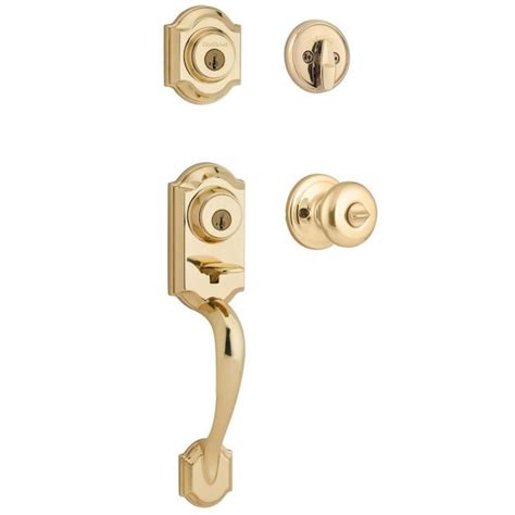 Kwikset Signatures Montara Polished Brass Smartkey Single Cylinder