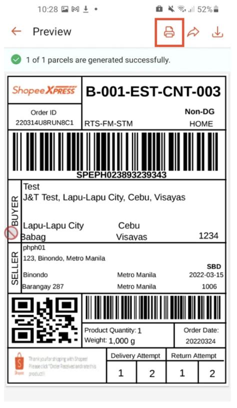 Seller Own Print Of Air Waybill Shopee PH Seller Education Hub