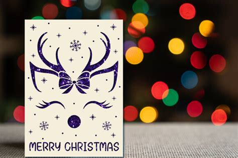 Merry Christmas Card Papercut Svg Graphic By Abstore Creative Fabrica