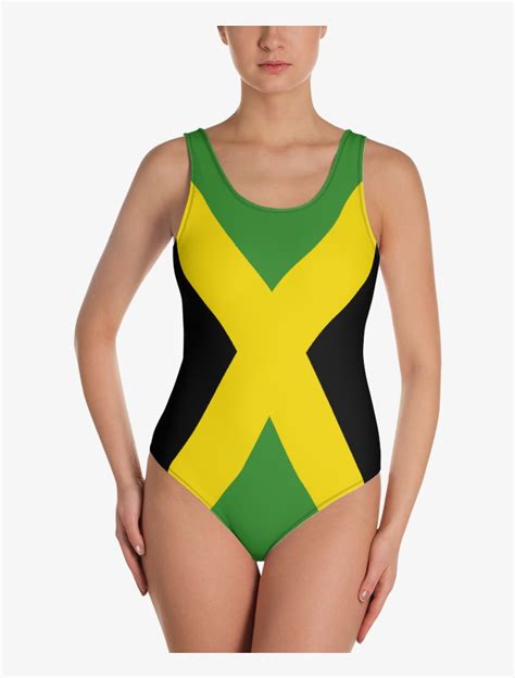 Jamaican Flag One Piece Swimsuit Spot Invasion Tv Jamaica Swimsuit