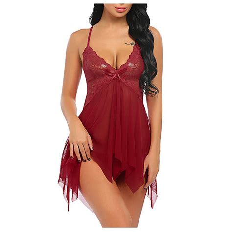 Favipt Nightgown For Women Sexy Chemise Lingerie Nightie Full Slips