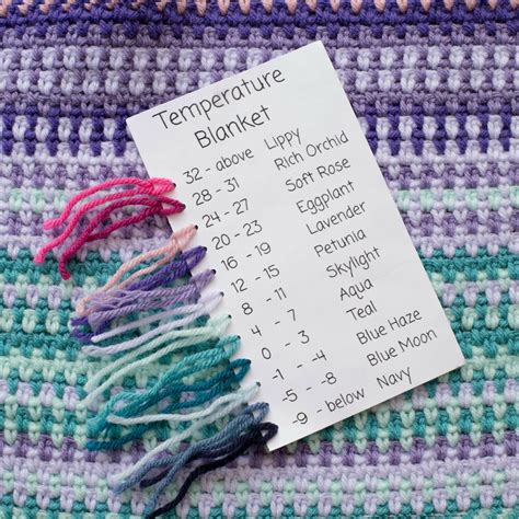 Temperature Blanket Year Long Crochet Along Tutorial Guide