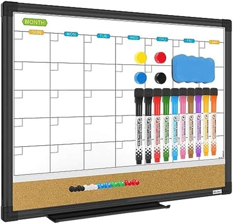 Amazon Quartet Combination Magnetic Whiteboard Calendar