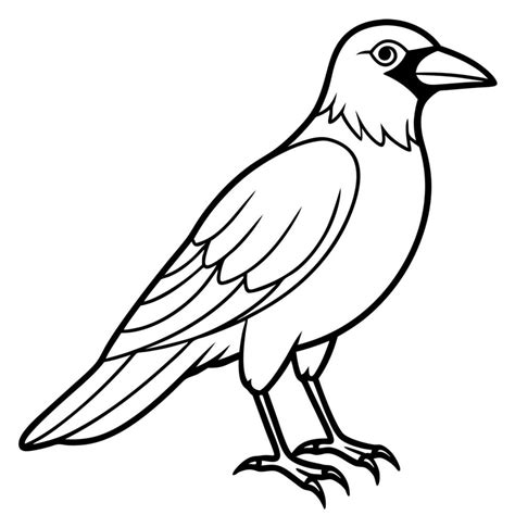 Crow Bird Stands Icon 48309604 Vector Art At Vecteezy