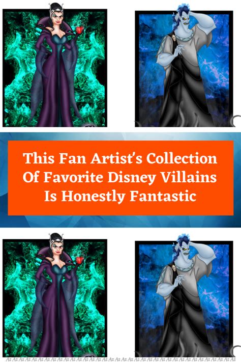 This Fan Artists Collection Of Favorite Disney Villains Is Honestly