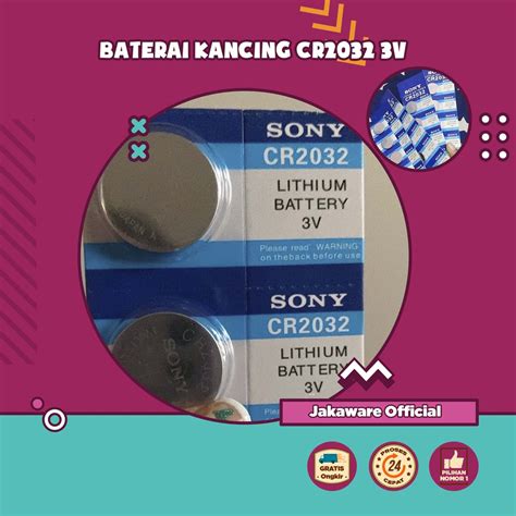 Jual Baterai Kancing Cr V Pcs Batrai Gepeng Jam Tangan Mainan