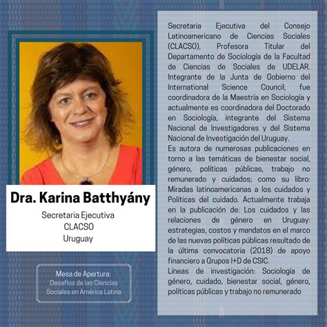 Dra Karina Batthy Ny Xi Congreso Latinoamericano De Sociolog A Rural