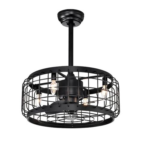 Jushua 2024 In Indoor Caged Ceiling Fan With Remote Control Timer