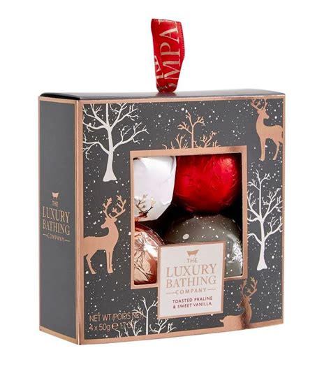 The Luxury Bathing Company Toasted Praline Sweet Vanilla Festive Fizz