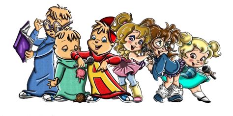 chipmunks and chipettes by Jeanettechipettedoll on DeviantArt