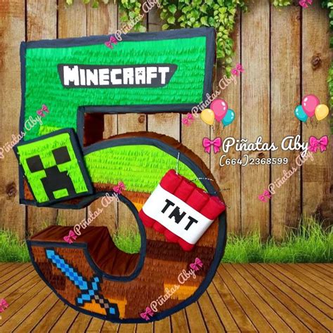 Minecraft Birthday Decorations Minecraft Pinata Minecraft Birthday