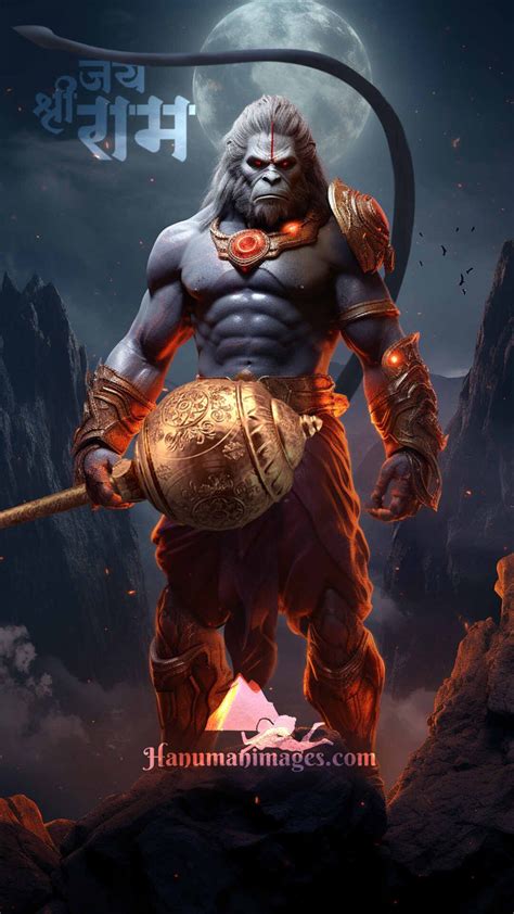 lord hanuman powerful pose wallpaper | Hanuman images | Hanuman images ...