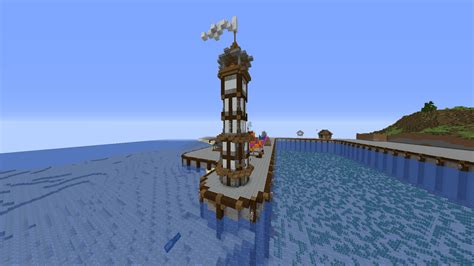 Medieval Lighthouse Schematic Minecraft Map