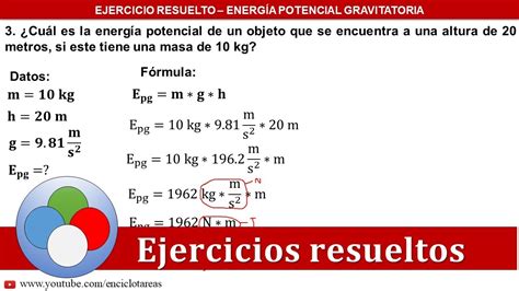 Energia Cinetica Y Energia Potencial Con Ejercicios Resueltos Y My