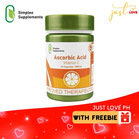 Simplee Ascorbic Acid Vitamin C Capsule Supplement Shopee Philippines