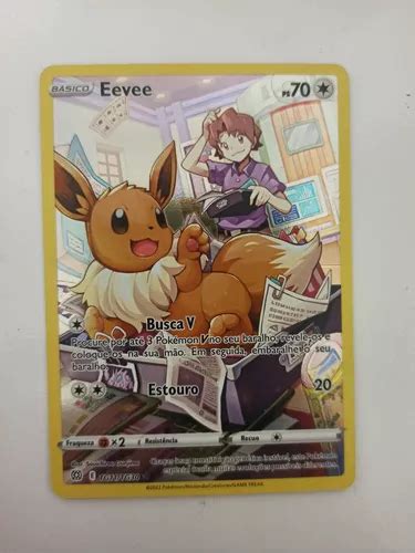 Card Pokémon Eevee Full Art Original Copag Raro MercadoLivre