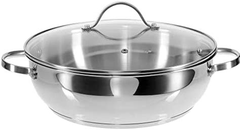 Wmf Devil Serving Pan Cm With Glass Lid Cromargan Stainless Steel