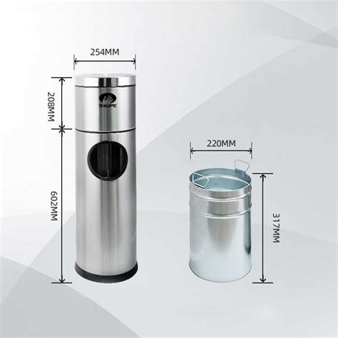 Stainless Steel Gym Wipes Dispenser With Trash Can Sywipe