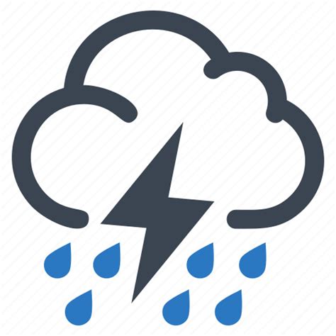 Cloud Rain Storm Thunderstorm Icon