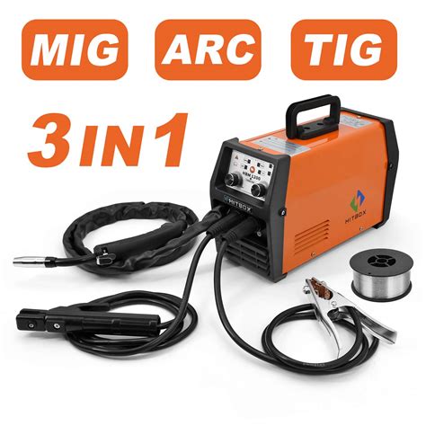 Buy HITBOX MIG Welder 120A 220V LIFT TIG ARC Inverter Flux Core Wire