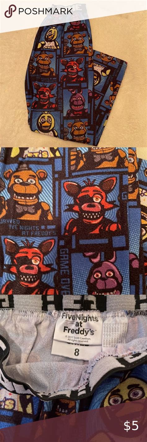 410 Five Nights At Freddys Pajama Bottoms Pajama Bottoms Clothes Design Pajamas