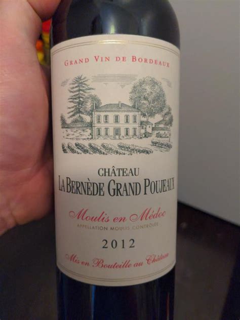 Ch Teau La Bern De Grand Poujeaux France Bordeaux M Doc Moulis