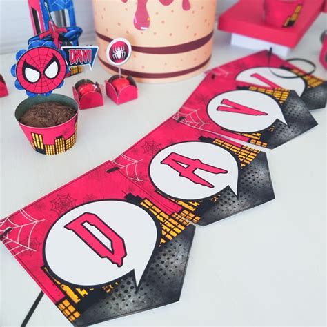 Bandeirola Personalizada Homem Aranha Elo Produtos Especiais