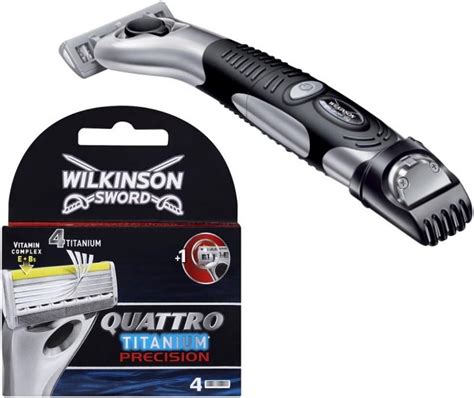 Wilkinson Sword Quattro Titanium Precision Plus Rasoir 4 Lames Amazon