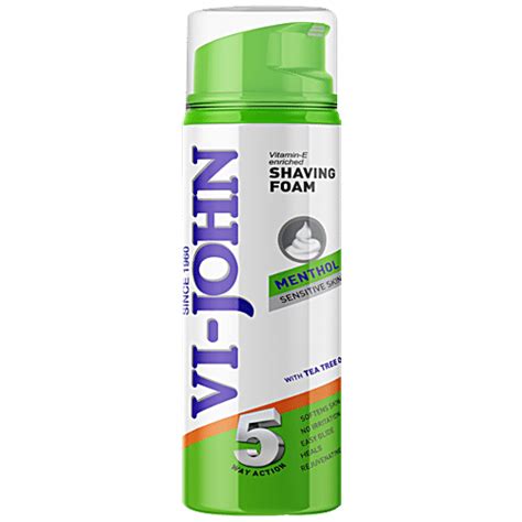 Buy VI JOHN Shaving Foam Menthol For Sensitive Skin Vitamin E