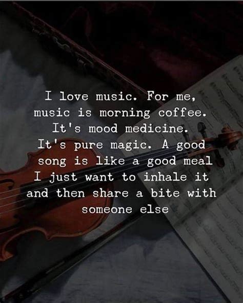 Quotes 'nd Notes - I love music.. for me music is morning coffee —via...