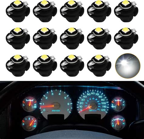 Mbuydiy White Led Lights Bulbs For Instrument Gauge Cluster Panel