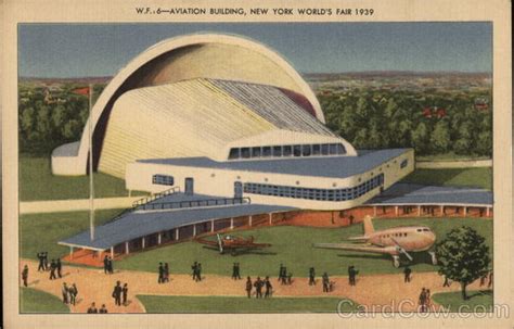 Aviation Building 1939 NY World S Fair Postcard